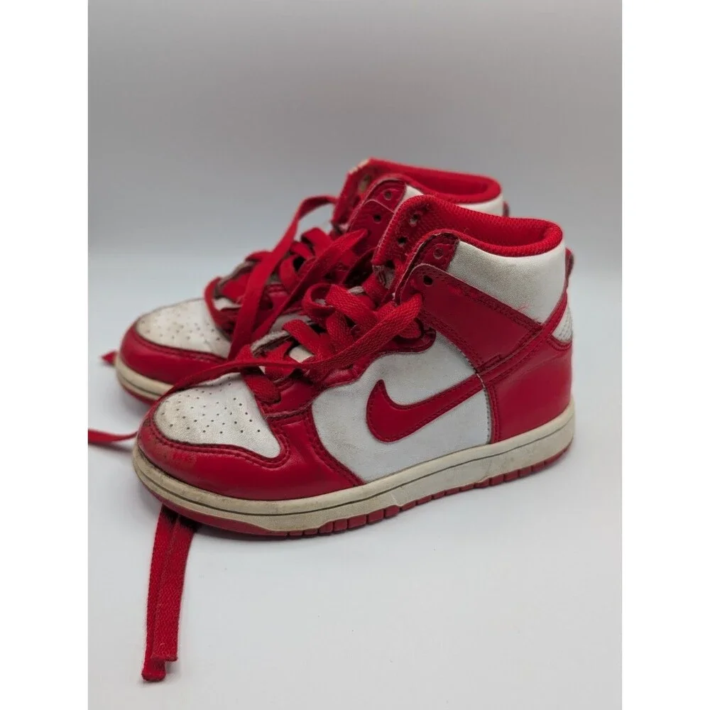 Nike Dunk High GS St Johns University Red White Sneaker Kids Size 11C Play Wear
